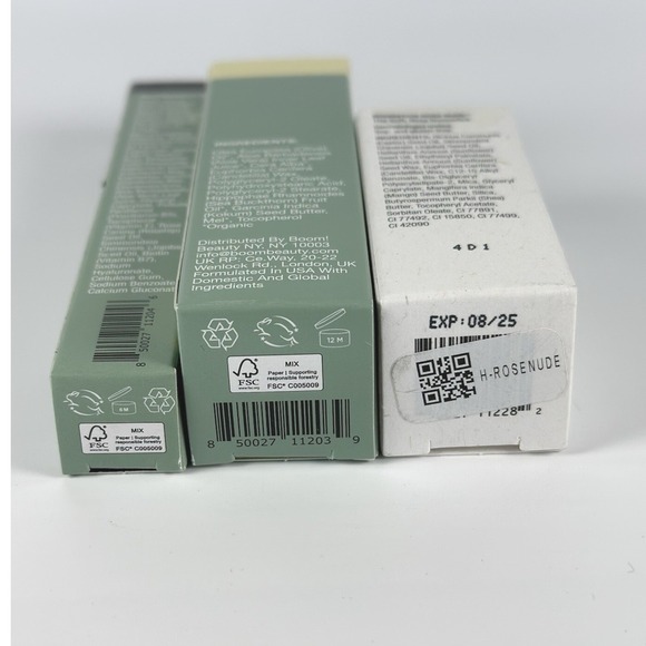 Boom Beauty 3-Piece Set: Boom Bright Mascara, Glo & Rose Nude Stick New Sealed‎ - Picture 6 of 7